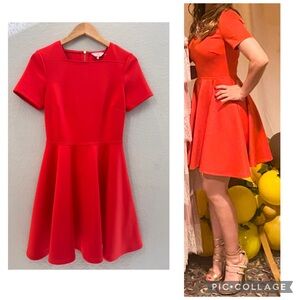 Ted baker flirty orange elegant dress
